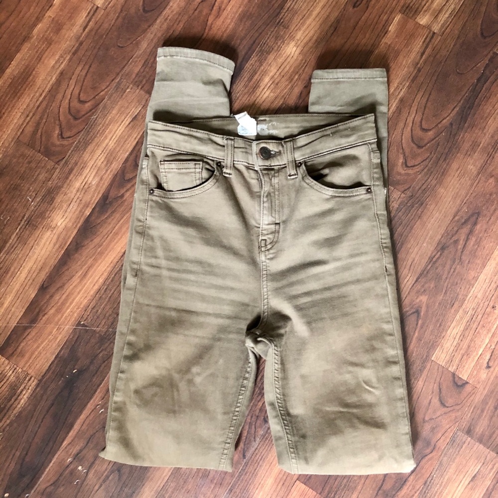 Green Topshop Jamie Jeans